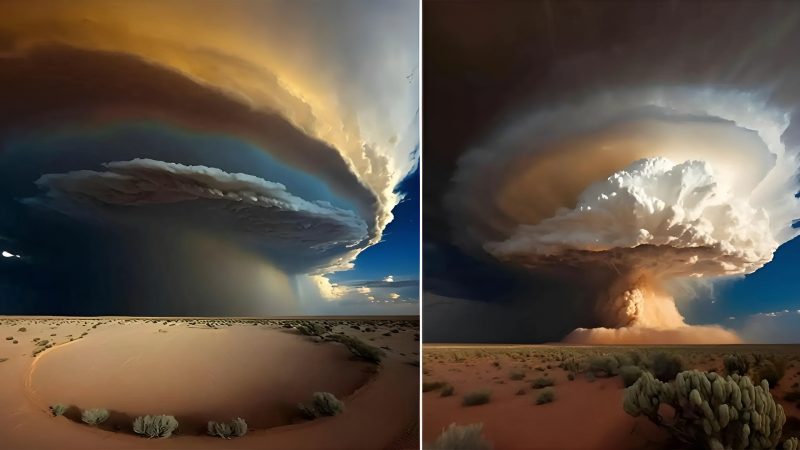 The Breathtaking Beauty of a Desert Storm: Nature’s Spectacle