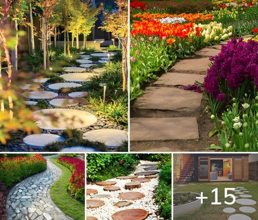 15 Eye-Catching Garden Path Ideas With Stepping Stones