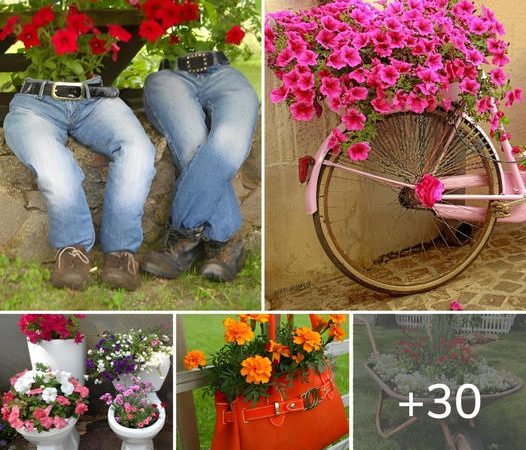 30 Unique & Creative “Container Garden” Ideas to Add Style to the Landscape