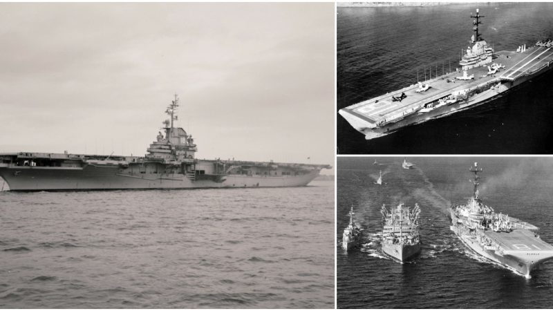 USS Wasp (CV-18) Anchored in New York Harbor, November 1951: Recently Upgraded for Jet Operations as Third Essex-Class Carrier