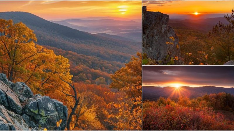 Majestic Sunrise Over the Shenandoah Mountains, Virginia 🌅